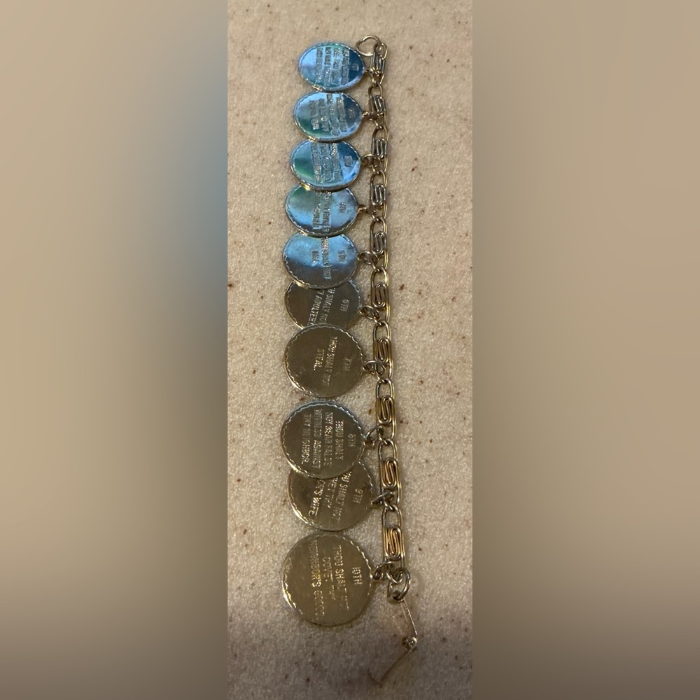 Gold Textured Bracelet with Gradient Design